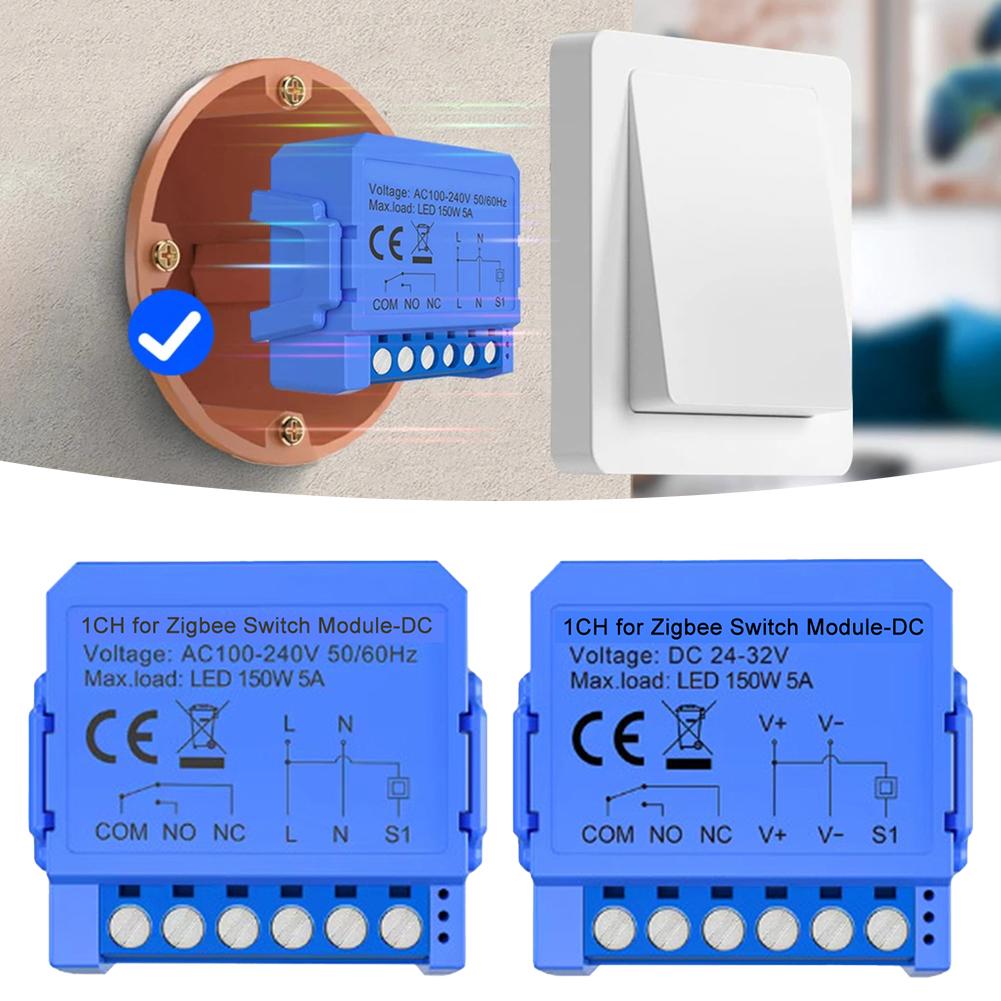 Smart Switch Module Compatible with For Tuya and For ZigBee Remotely Controlled Mini Device for Various Scenarios