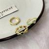 Colorful Retro Heart Adjustable Ring for Women - Trendy French Glaze Stacking Index Finger Ring