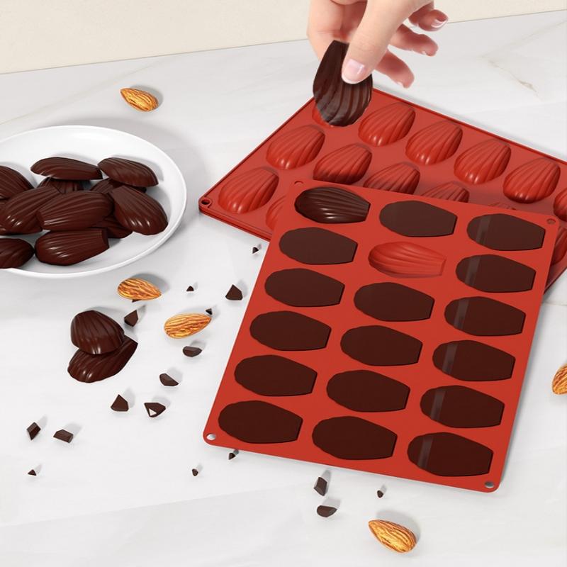 18 Cavities Mini Food Grade Madeleine Silicone Cake Mold Cookie Mold Diy Shell Baking Pan Mould Kitchen Bakeware Accessories