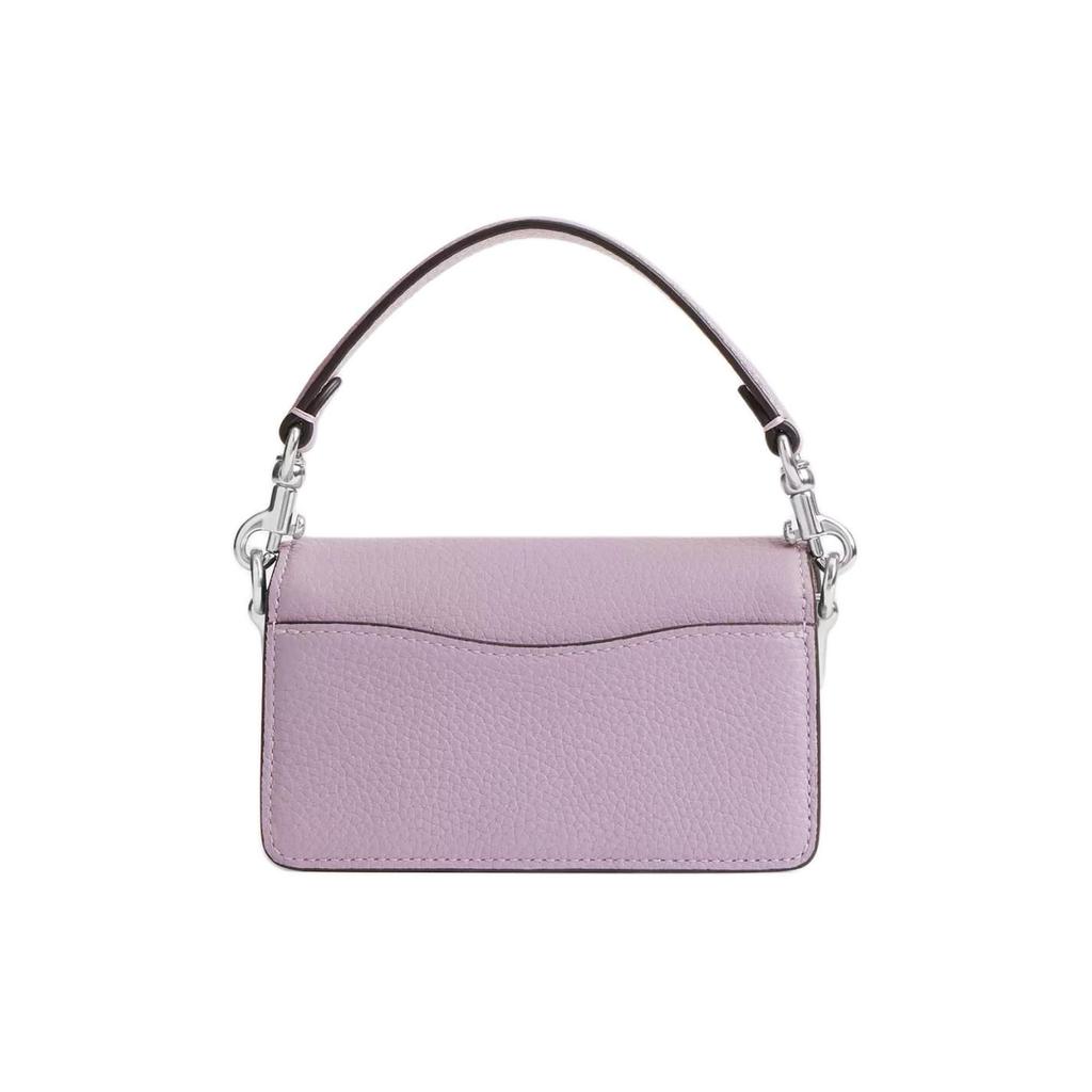 Coach Tabby 12 Logo Polished Pebble Leather Mini Shoulder Bag Women Shoulder Bag Light-Purple CN732-LHSF1
