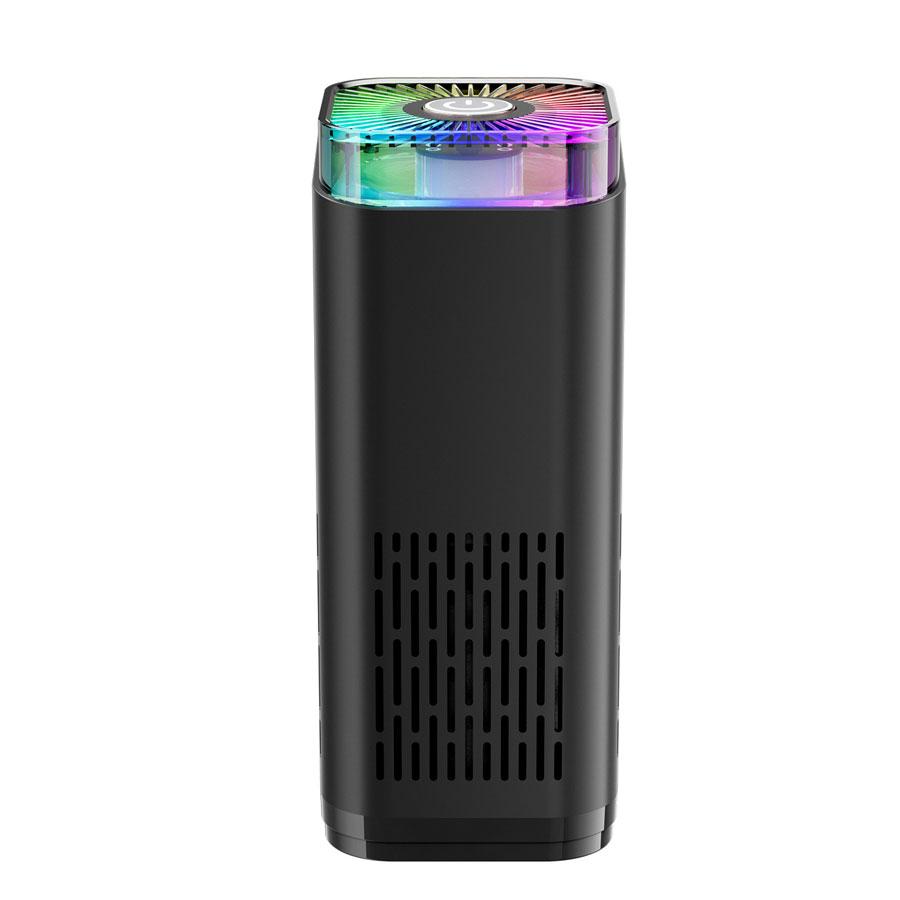 Xiaomi Small Air Purifier Portable Hepa Filter Remove Smoke Odor for Car Bedroom USB Negative Ions Generator Color Light Replace Filter