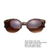 Stylish Semi-circular Frame Sunglasses Retro Cat Eye Women Sunglasses With Uv400 Protection