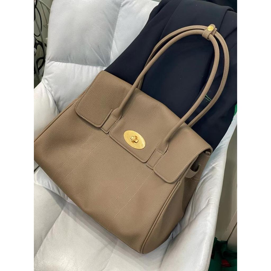 Women's bag leather high-end summer first-layer cowhide tote bag large-capacity commuting fashion shoulder bag portable soft leather bag