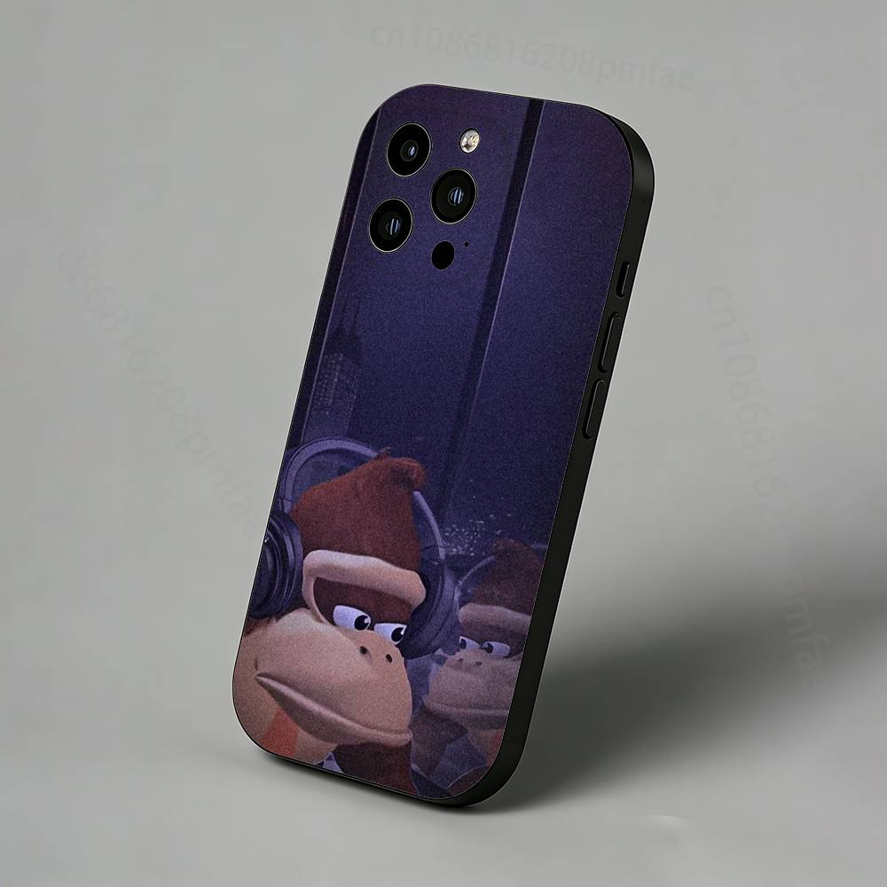 Spiel D-Donkey Kong Affe Schlank Rückseite Handyhülle für iPhone 17,16,15,14,13,12,11 Pro,Max,Plus,X,XS,XR,SE,Mini Schutzhülle