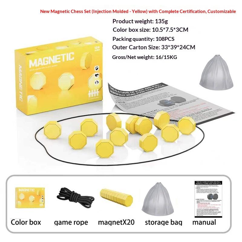 Party Games Magnetic Stones Game Interactive Magnet Board Strategy Game For Family Kids Adults Portable Magnetic Stones Play Set