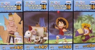 ONE PIECE World Collectible Figures 18 Set of 4 Vol.