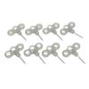 8pcs Spiral Spike Stainless Steel Threaded Nail Night Vision 30mm for Camping Hiking