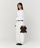 Pleatsmama New Bow Bag Glitter Black Brown