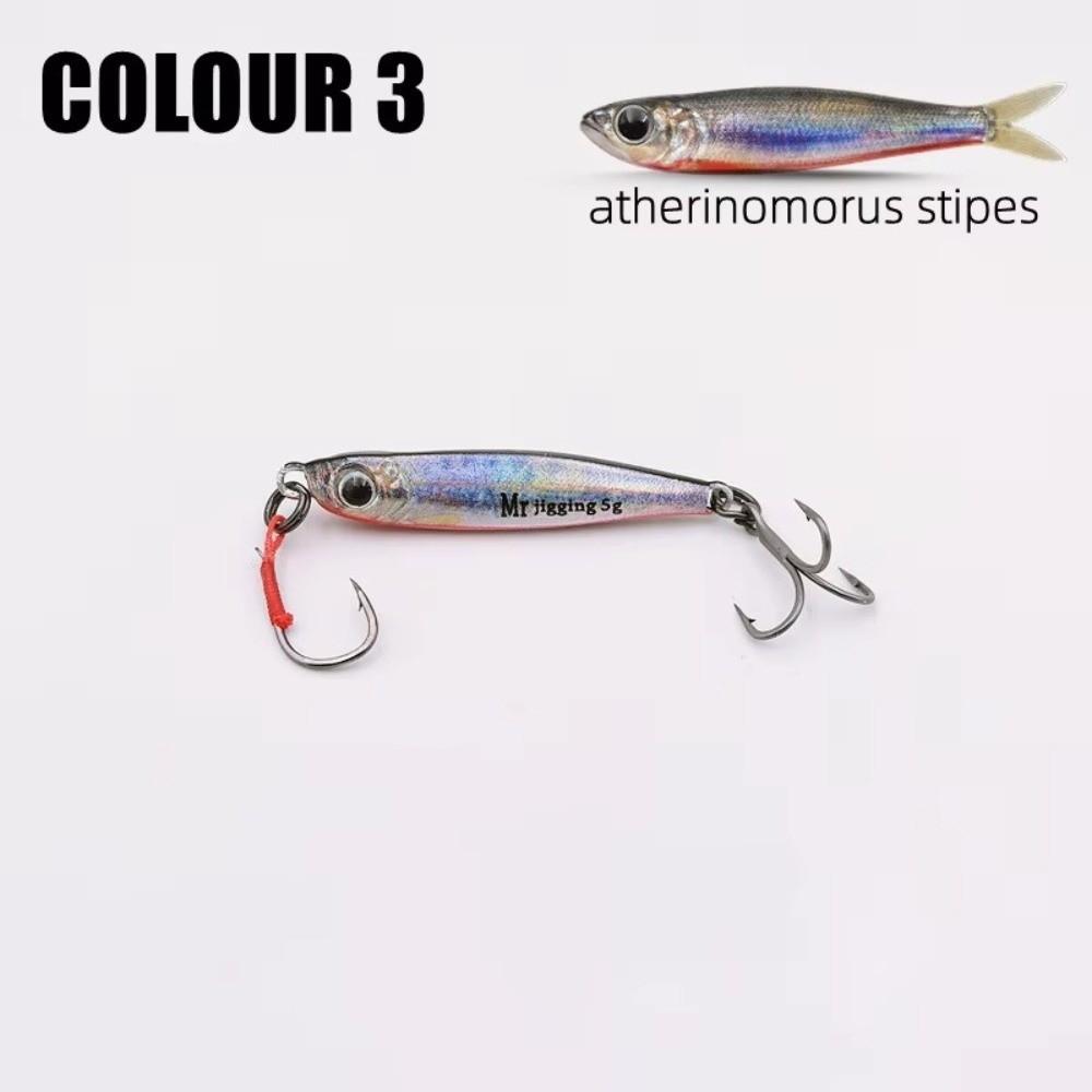 3D Bionics Design Micro Jigging Baits Sequin Finish Micro Fishing Lure Stream Fishing