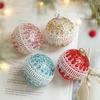New 8CM Christmas Ball Pendant Creative Plastic Xmas Tree Decor Gifts Shatterproof Hanging Ball Ornament Party Decor