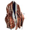 Retro Scarf Cashew Flower Temperament Versatile Shawl Ethnic Style Jacquard Outer Cloak Scarf Cold Women