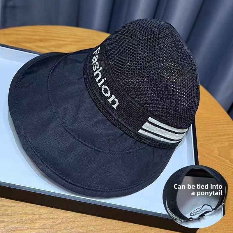 

Top Summer Empty Duckbill Cap Outdoor Women Sunshade Hat Breathable Sunscreen чорний