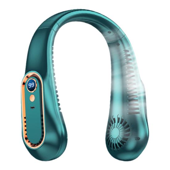 Bladeless Portable Neck Fan USB Rechargeable Mini Cooling Fan Silent Hands-Free Wearable Neck Cooler for Outdoor Travel