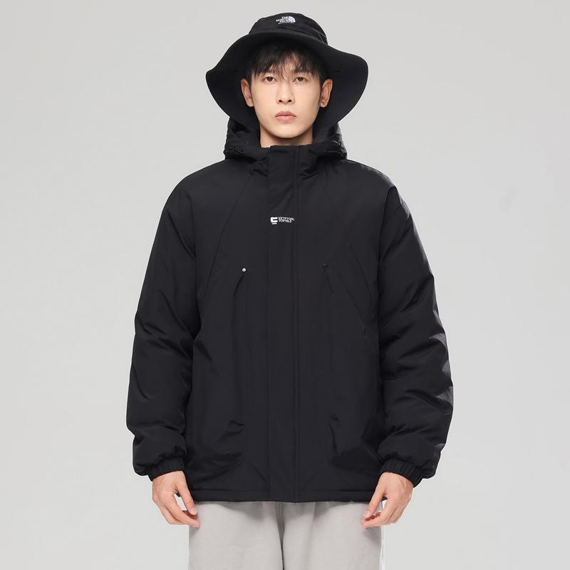 Couple Three-proof Charge Cotton-padded Clothes Men's Graphene Jacket Cotton-padded Clothes Outdoor Thickened Waterproof Hooded Cotton-padded Clothes