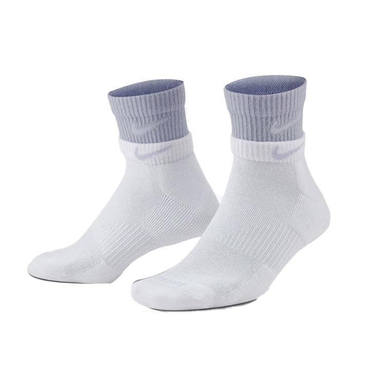 Nike Unisex Everyday Plus Cushioned Ankle Tube Socks 2 Packs Purple DH4058-101 L