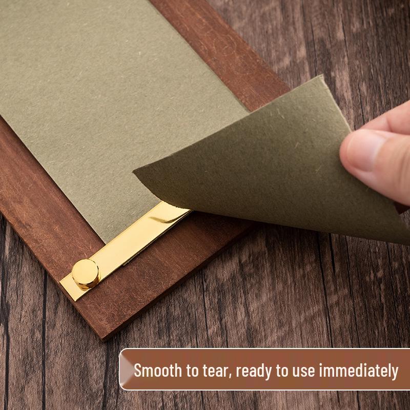 Vintage Hanging Memo Board with Tearable Paper Clips