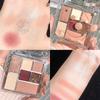 Seven-color Eyeshadow Eyeshadow Disc Transparent Earth Milk Tea Color Pearlescent Matte Makeup