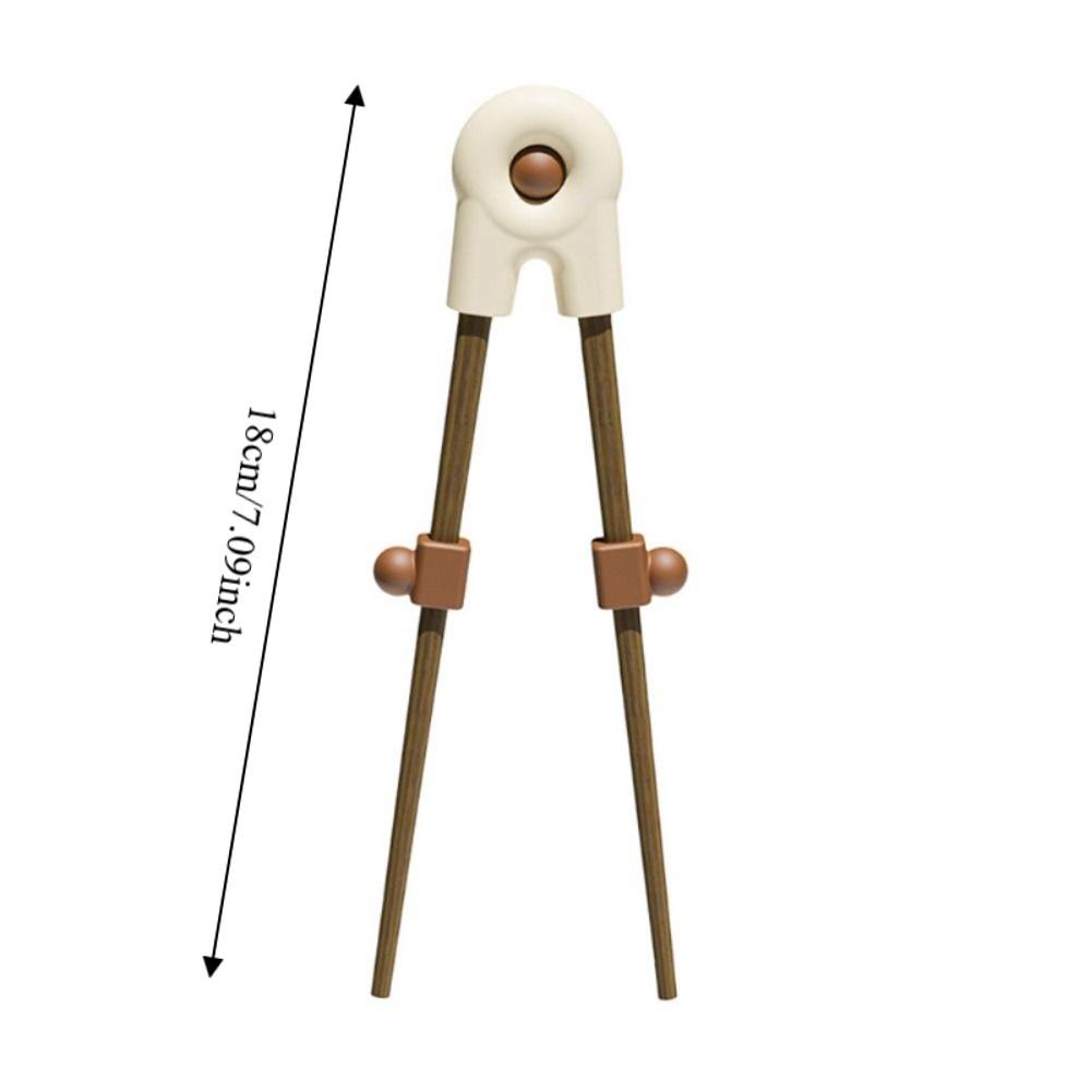 With Storage Box Training Chopstick Wood Non Slip Chopsticks Trainer Detachable Silicone Connector Chopstick Training Helper