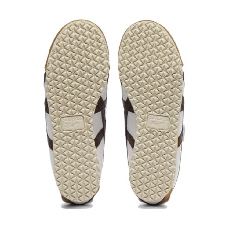 Onitsuka Tiger Mexico 66 Kids Comfortable Versatile Non-Slip Durable Support Low-Top Casual Shoes Kids sneaker White Brown 1184A049-113