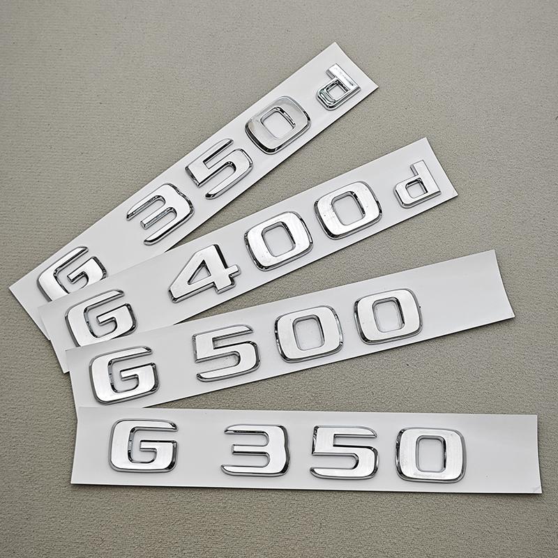 IXEA6 3D ABS Car Letters Logo G350 G350d G500 Sticker Rear Trunk Badge Emblem Decals For Mercedes Benz G350 G500 W463 Auto Accessories
