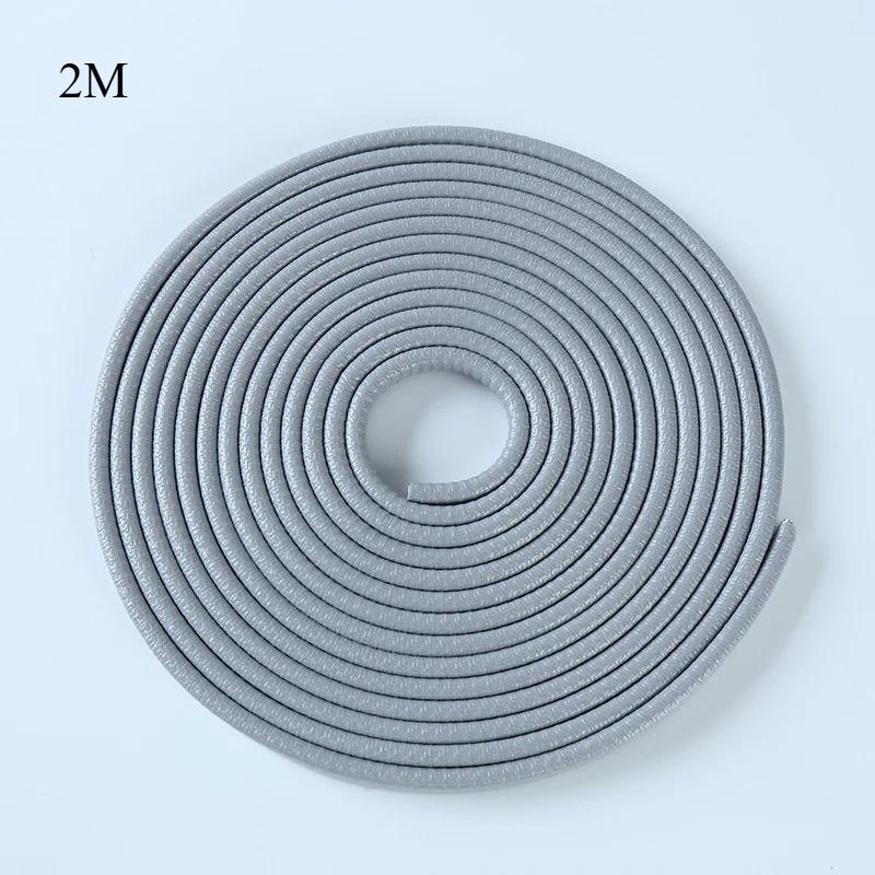 2/5M Car Door Anti Collision Strip with Steel Disc Bumper Trim Edge Scratch Protector Strip Sealing Guard Styling Car Decor