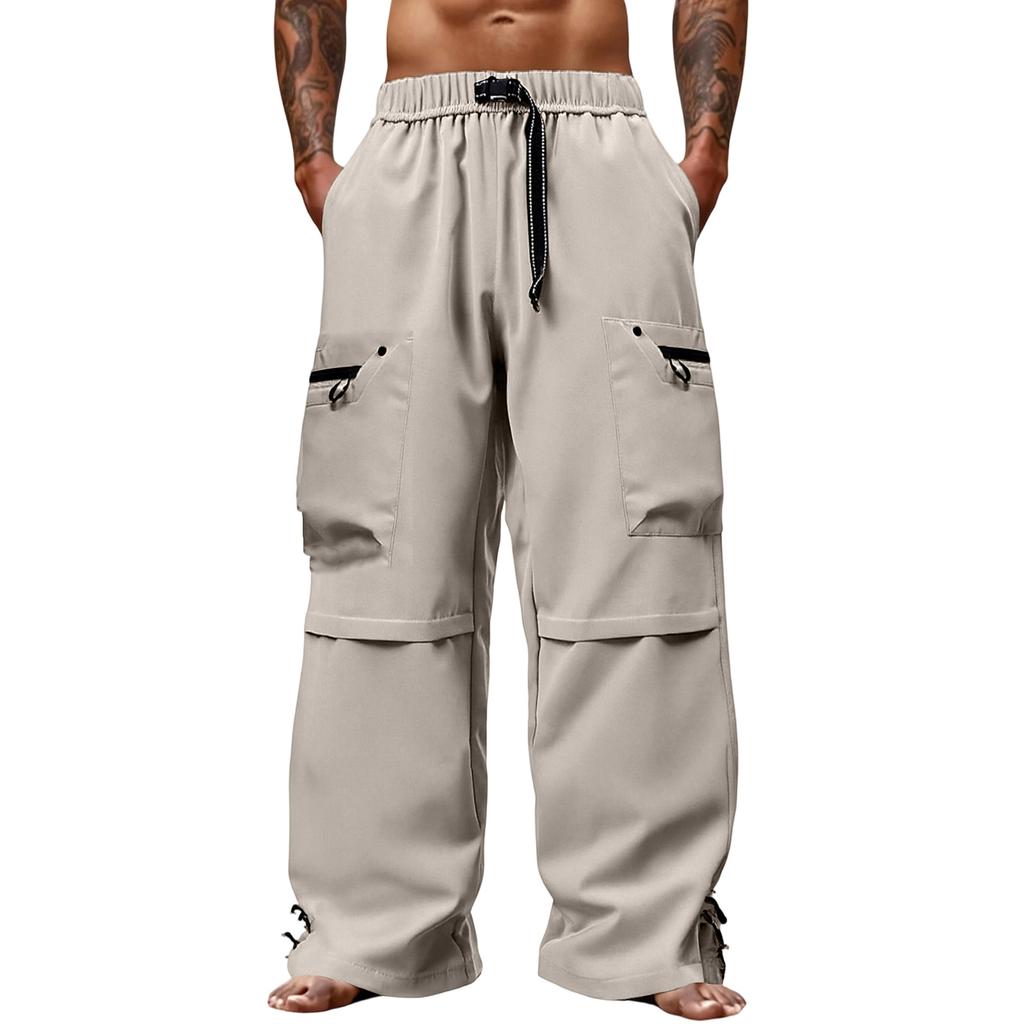 Men's  Outdoor  Sports  Loose  Big  Pocket  Workwear  Trousers