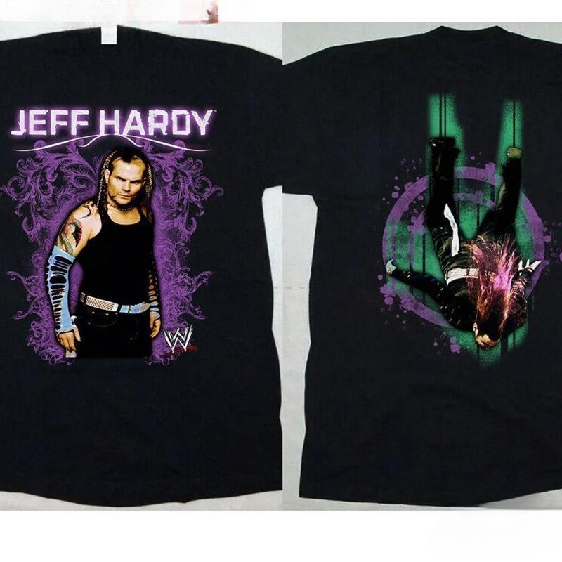 25 New Vintage Hot Trend Jeff Hardy Graphic T Shirt Hiphop Retro Fashion Brand Men's High Quality Cotton Oversize Unseix Top Tee