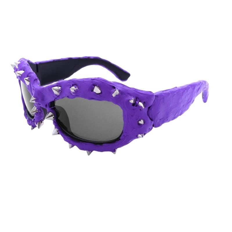 Hip Hop Sporty Sunglasses Stylish Unique Lightweight Sunglasses Futurists Shades Live Show Party Photo Props