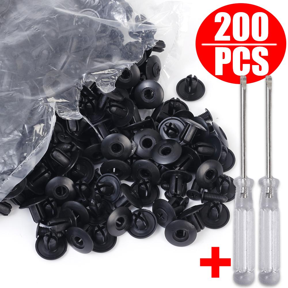 Rebites de Expansão de Plástico Fixadores Parafuso Universal Carro Motocicleta Pára-choques Fender Rebite Fivela C20 8mm Furo Plástico Push Pin Clipes