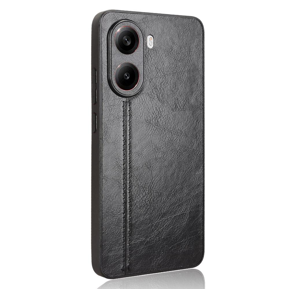 For Xiaomi Poco X7 Pro 5G Case Leather + TPU + PC Phone Cover Stitching Line