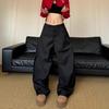 Women American Retro Y2K Suit Pants Loose Casual Vintage Pleated Wide-leg Pants Long Trousers