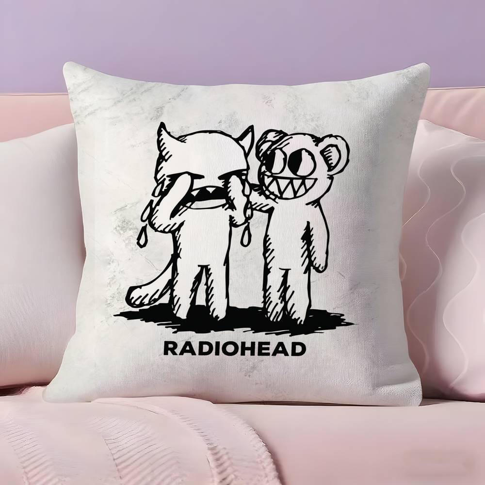 Music R-Radiohead Pillow Case  Ultra Soft Skin Friendly Fabric Cloud Like Comfort & Concealed Zipper