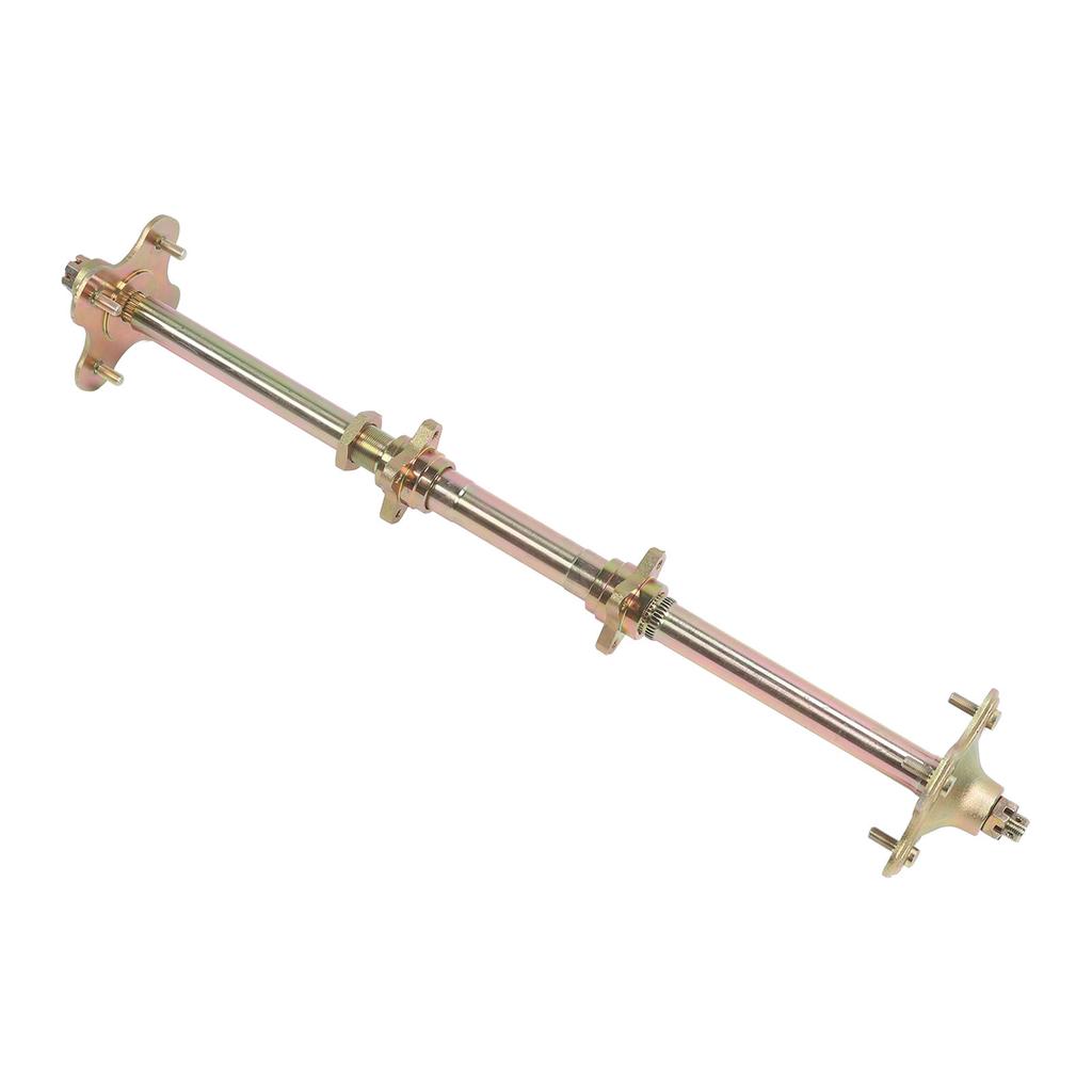 850mm Go Kart Rear Live Axle Kit with Brake Assembly and Chain ATV Rear Axle Assembly for 50cc 70cc 90cc Atv Quads