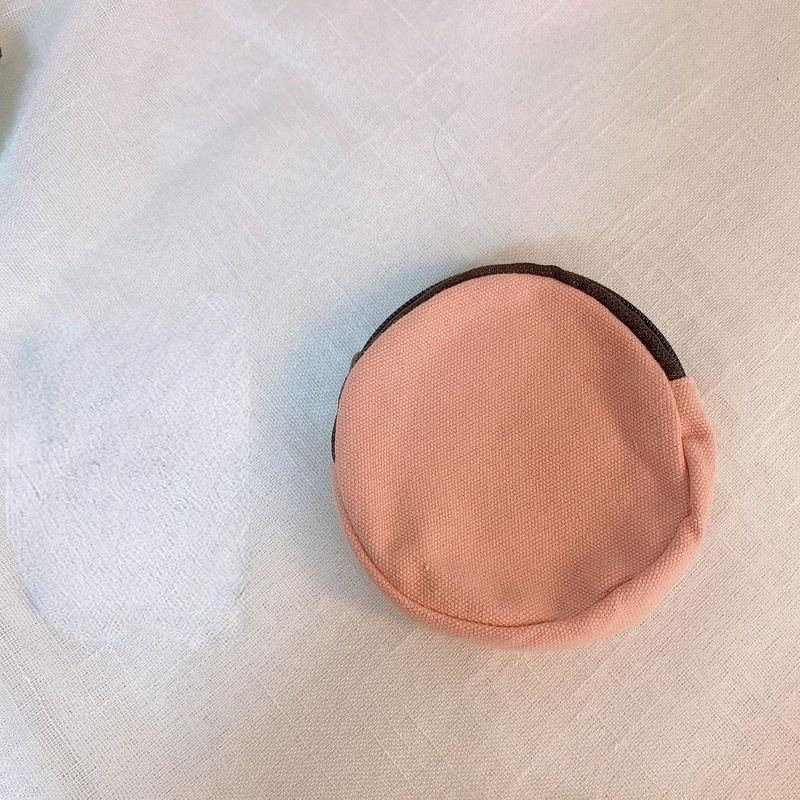 Poșetă rotundă pentru monede, de culoare solidă, pentru femei, mini suport pentru carduri din pânză, husă portofel mic, geantă de depozitare zilnică pentru fete, în culori de bomboane, poșetă