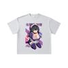 260 GSM Double Yarn 32 Count 100% Cotton Hensuki V1 Sayuki Print Unisex Heavy Cotton T Shirt