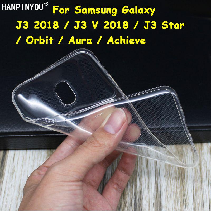 Buy For Samsung Galaxy J3 V 2018 /Achieve Slim Crystal Clear Soft TPU Back Case Protection ...