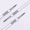 Metal Nail Art Brushes Silver 2, 4, 6 for 3D Carving Crystal Nail Design, Gel Nail Painting Tool