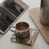 Kaffeetassenset mit Löffel Platzset Küche Getränke Wasser Tasse Geschirr Zubehör