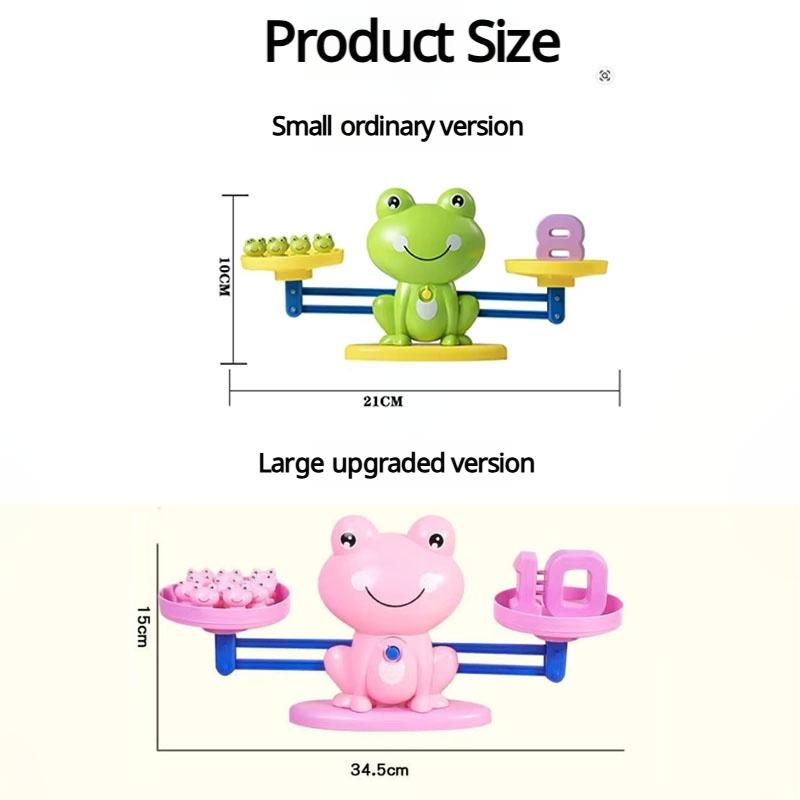 Frog Math Balance Scale Educational Toy for Kids Number Learning And Counting Montessori Interactive Toy for Ages 3-6