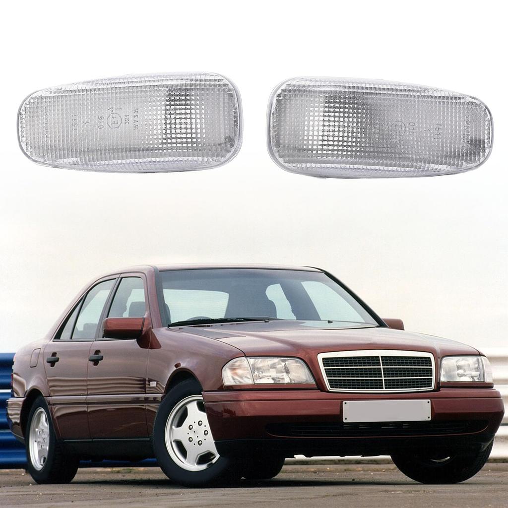 Side Marker Light Housing A2108200921; Replacement Turn Lamp Cover for E, C, V, CLK, SLK