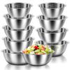 5/10Pcs Salad Mixing Bowls Stainless Steel Non Slip Nesting Whisking Bowls Mixing Bowls Baking & Serving Kitchen Cooking Baking