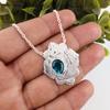 Apatite Gemstone 925 Solid Sterling Silver Handmade Antique Jewelry Gift For Mother Pendant