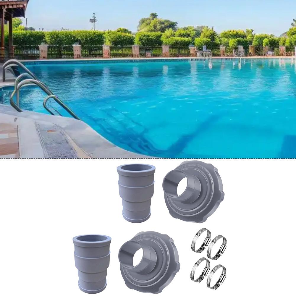 Connection Tubes With Clamps Adapter Kit For Intex Pool Vacuum Hose Adapter Pool Cleaning Tools Replacement Accessories