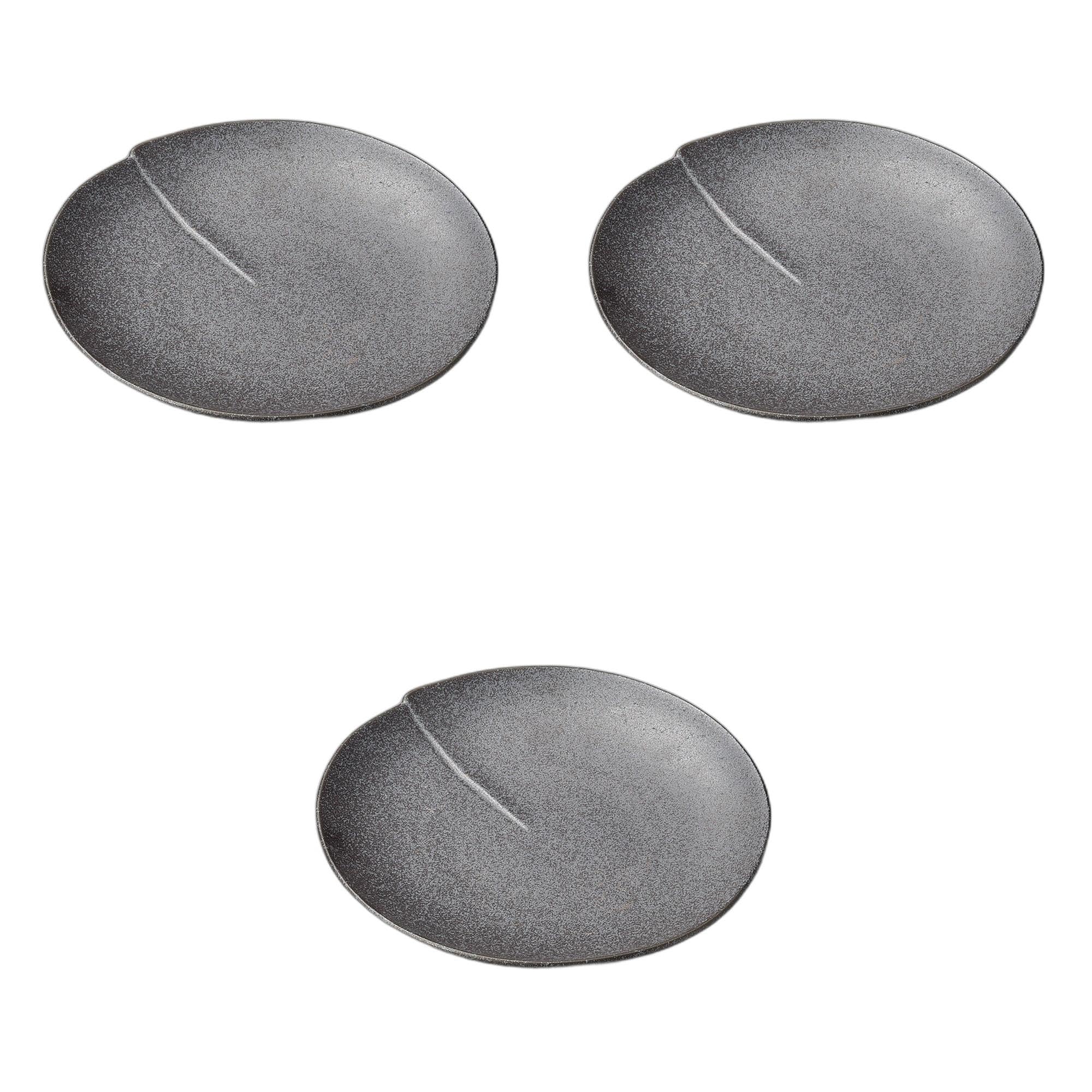 

Набор из 3 железных тарелок Перец Лотос x Большие керамические тарелки от Setomonohonpo [24 3.8см]