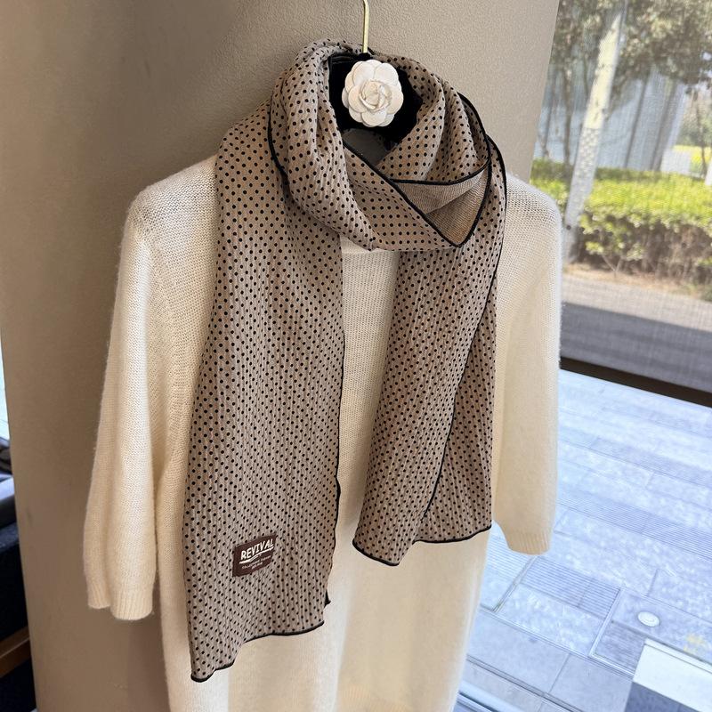 Cotton and Linen Scarf Autumn and Winter New Fashion Headscarf Silk Scarf Long Scarf Thin Neck Protection Decorative Scarf Versatile Scarf Shawl