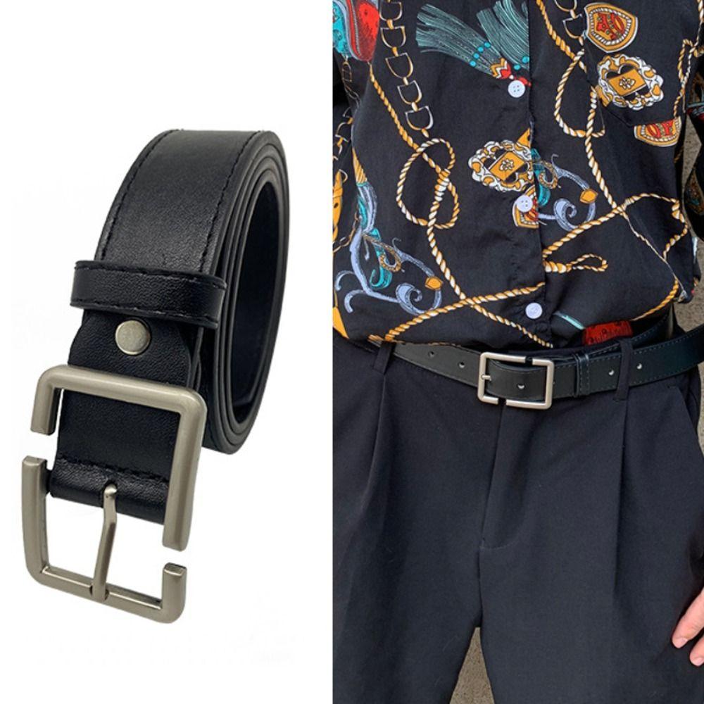 

Повседневный пояс с пряжкой. Универсальный джинсовый ремень. Трендовый поясной ремень.