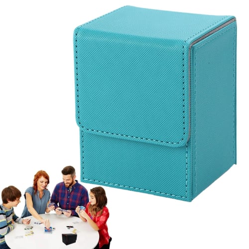 Magnetic Closure Deck Card Storage Box, Ultraman Card Storage Box, Card Deck Game Box for Collectible Playing Cards Compatible with PTCG Commander Dec