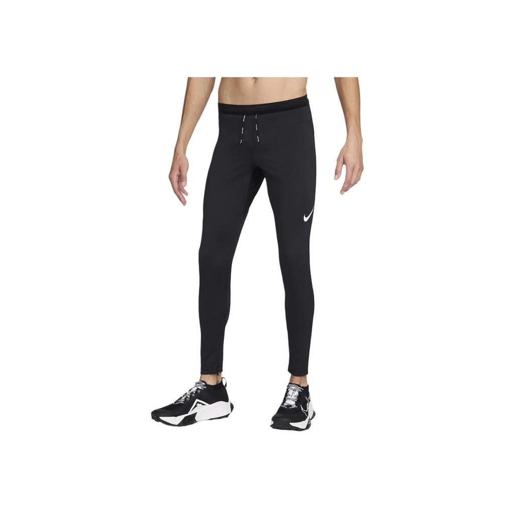 Nike Pantaloni lungi sport confortabili cu logo Aeroswift pentru bărbați, negri FN3367-010