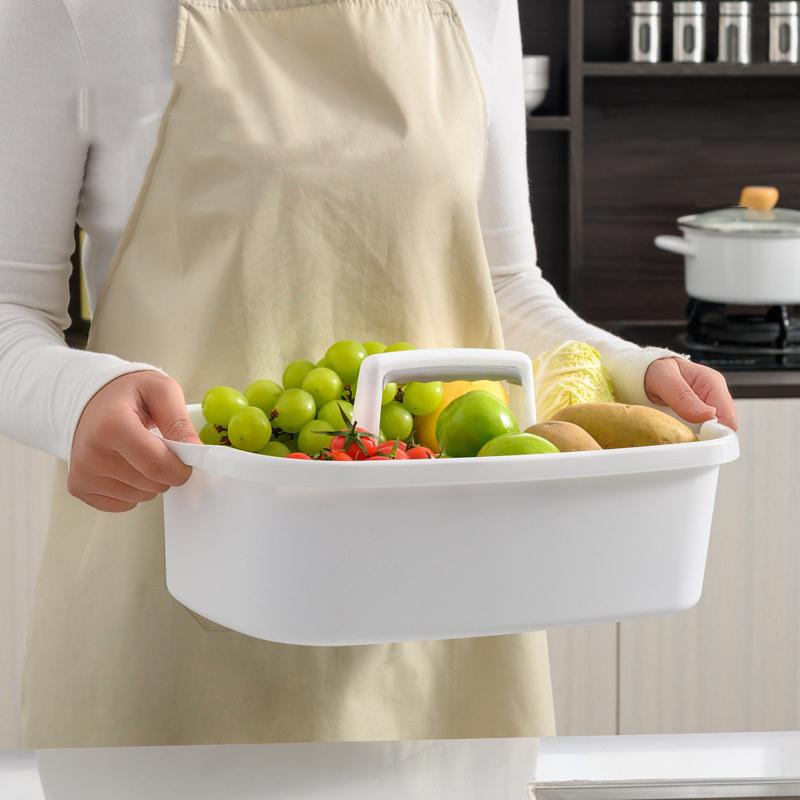 Cleaning Caddy For Cleaning Supplies With Handle - Portable Plastic Tote Organizer For Shower, Bathroom, Kitchen