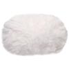 1 Roll Polyester & Nylon Yarn, Imitation Fur Mink Wool, For Knitting Soft Coat, White, 20x0.5mm, About 19.69 Yards(18m)/Set